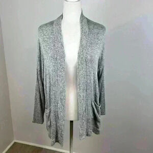 American Eagle Light Grey Cross Back Cardigan Size M